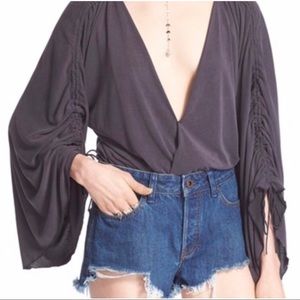 Free People Salt N Peppa Surplice Top